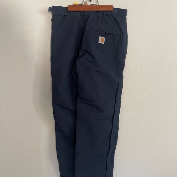Carhartt Insulated Men’sWaterproof Shoreline Storm Defender Pants in blue Small. - Picture 3 of 12